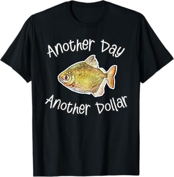 Aquarium Silver Dollar Fish Tank Keeper T-Shirt
