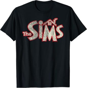 The Sims Vintage Distressed The Sims Logo Video Game T-Shirt