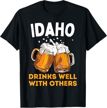 Idaho Drink Local Beer Drinking Micro Brew Craft Brewing T-Shirt
