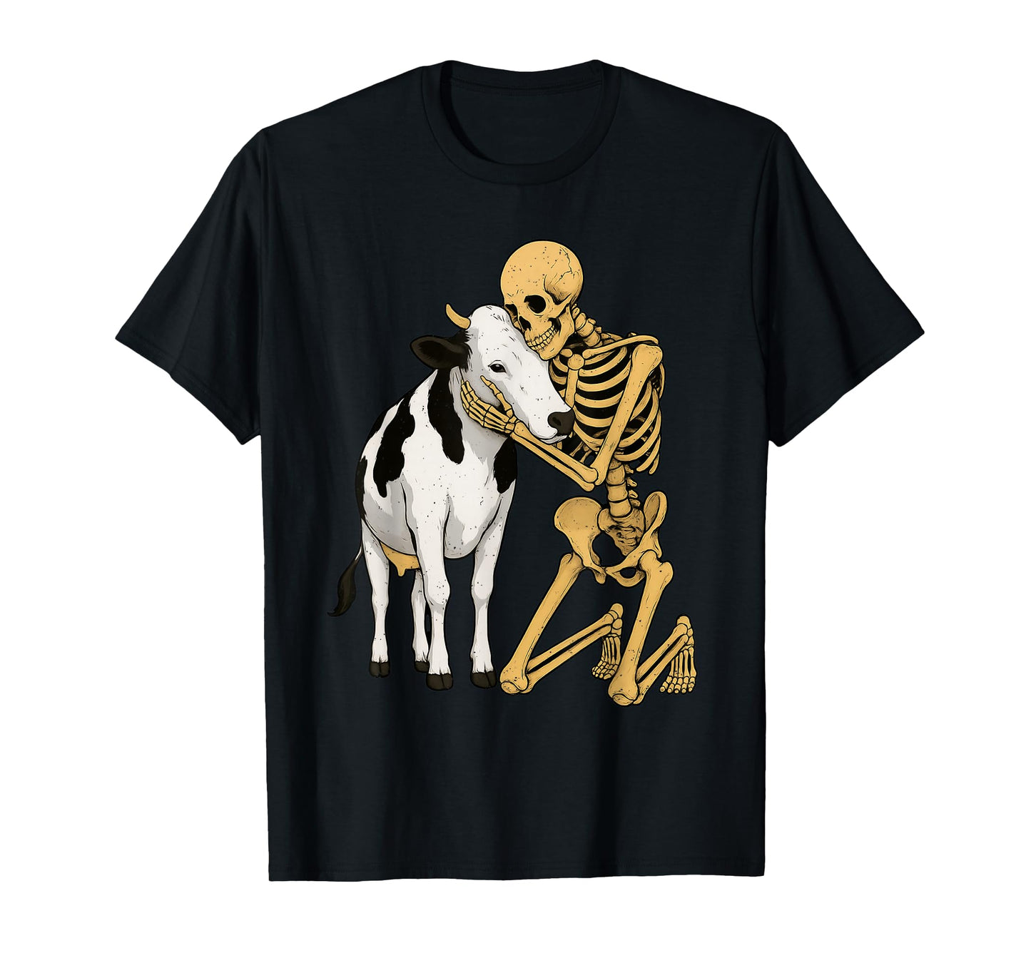 Skeleton Cow Halloween Farm Animal Wildlife Spooky Farmer T-Shirt