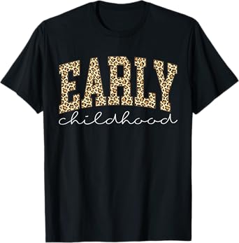 Early Childhood Special Education SPED Teacher Leopard Print T-Shirt