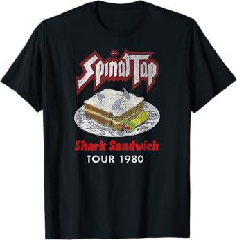 Vintage Shark Sandwich Distressed Spinal Tap Funny Design T-Shirt