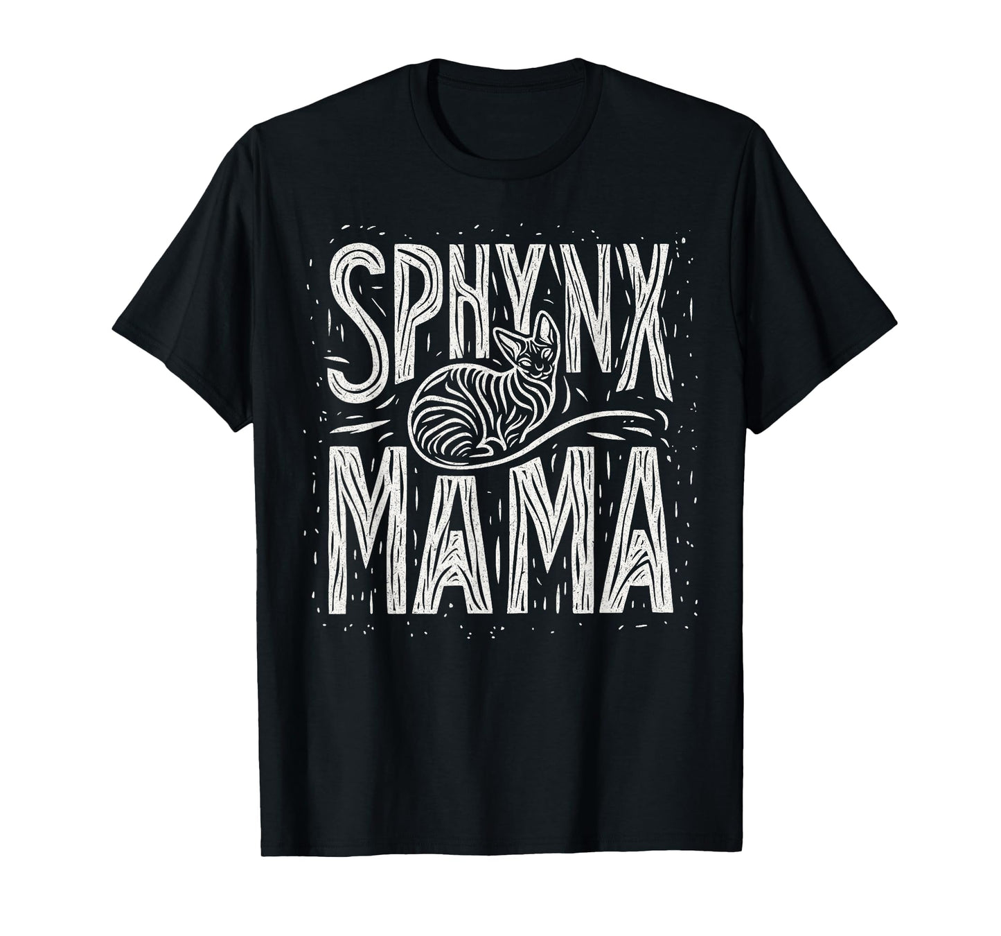 Sphynx Mama Sphynx Mom Cute Hairless Wrinkly Cat Artistic T-Shirt