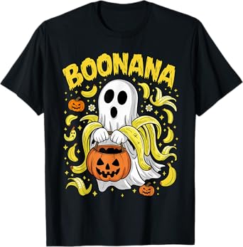 Boonana Cute Ghost Banana Ghost Food Halloween Costume T-Shirt