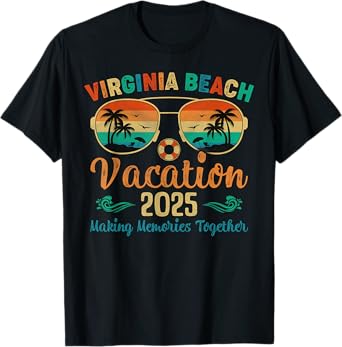 Virginia Beach Vacation 2025 Friends Family Summer T-Shirt