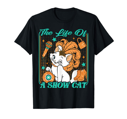 Cute Cat Era Life of Showcat Cat Lover Country Music Concert T-Shirt