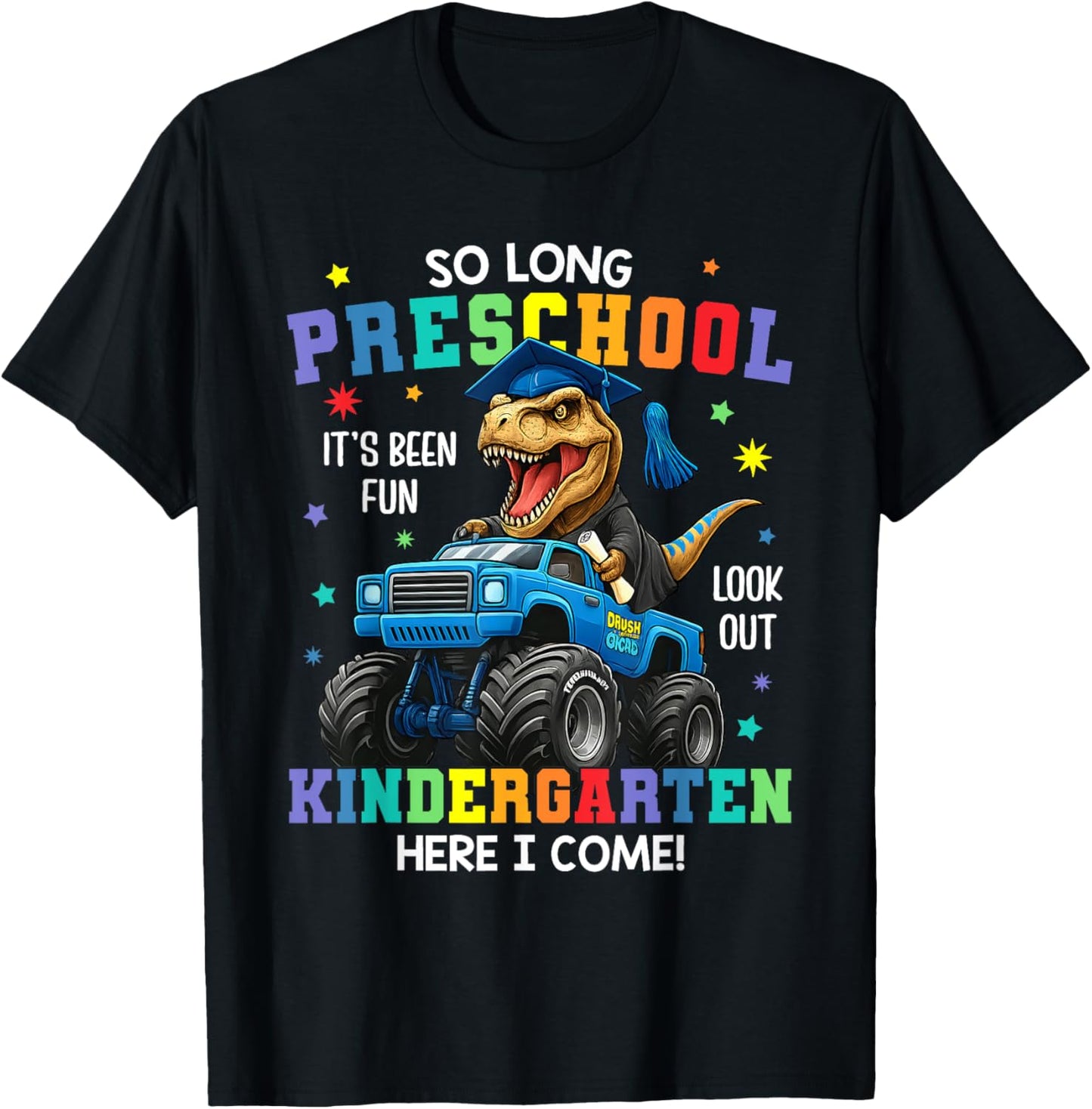So Long Preschool Graduation Class 2025 Dinosaur Kids Boys T-Shirt