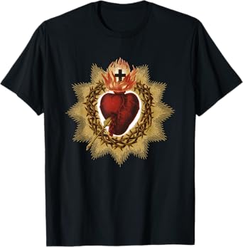The Sacred Heart of Jesus Catholic Icon T-Shirt