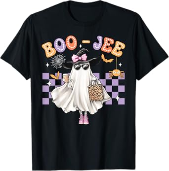 Spooky Season Cute Ghost Funny Halloween Boujee Boo-Jee T-Shirt