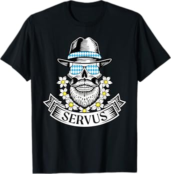 Servus October Celebration Fest Beard Funny Design T-Shirt