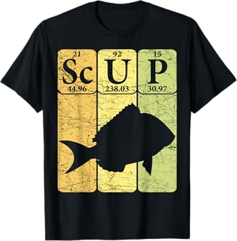 Scup Periodic Table Elements Scup Fishing Porgy T-Shirt