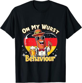 Oktoberfest Sausage Funny German Beer Lover Outfit T-Shirt