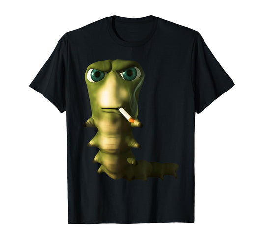 Smoking Caterpillar Meme Cartoon Bug Life T-Shirt