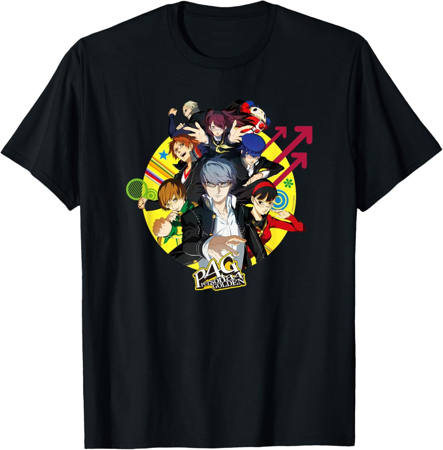 Persona 4 Golden All Characters Keyart ATLUS T-Shirt