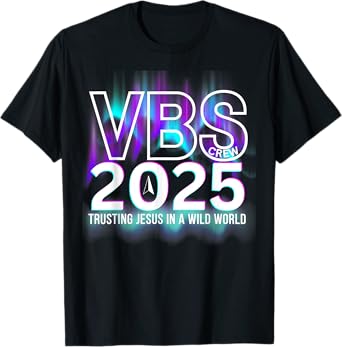 VBS Crew 2025 Northern Lights Team VBS Vacation Bible School T-Shirt