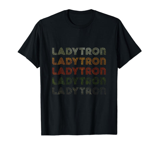Love Heart Ladytron Tee Grunge Vintage Style Black Ladytron T-Shirt