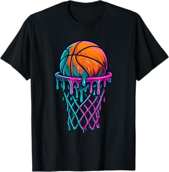 Basketball Drip for Boys Girls Kids - Drippy Basketball T-Shirt