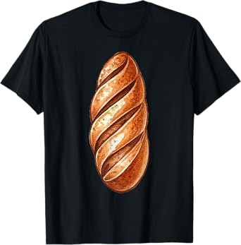Baguette Costume Halloween Fancy Bread Cosplay Food Costume T-Shirt