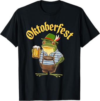 Funny Frog Oktoberfest Octoberfest German Drinking Festival T-Shirt