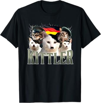 Kittler Cat Cool Grumpy Animal Cat Lover T-Shirt