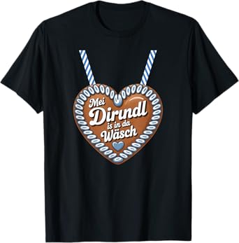 Bavarian Dirndl Saying Gingerbread Heart T-Shirt