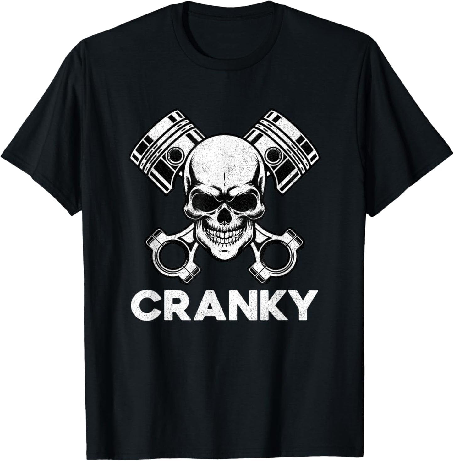Cranky Car V8 Engine Crankshaft Cars Lover, Mechanic T-Shirt