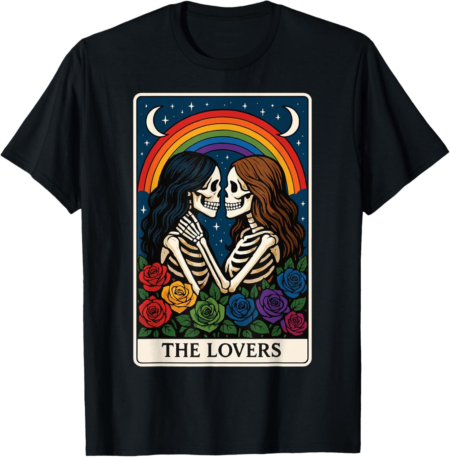 The Lovers Lesbian Tarot Card T-Shirt