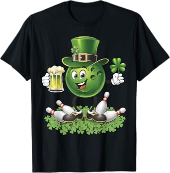 St. Patrick's Day Bowling Drinking Beer Lover Player Drinker T-Shirt