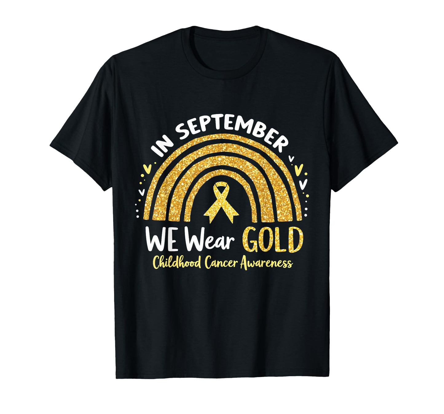 in September We Wear Yellow Childhood Cancer Awareness T-Shirt