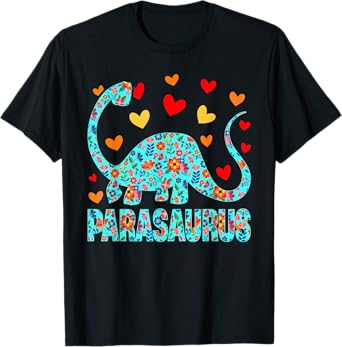 Parasaurus Paraprofessional Paraeducator Dinosaur Lover T-Shirt