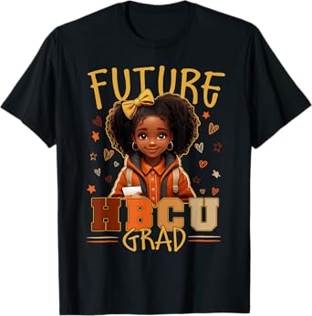 Black Girl Future HBCU Graduate Afro College Graduation Kids T-Shirt