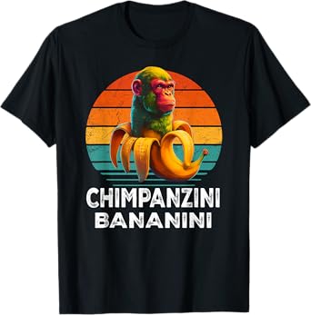 Chimpanzini Bananini Italian Brain Red Meme Chimpanzini T-Shirt
