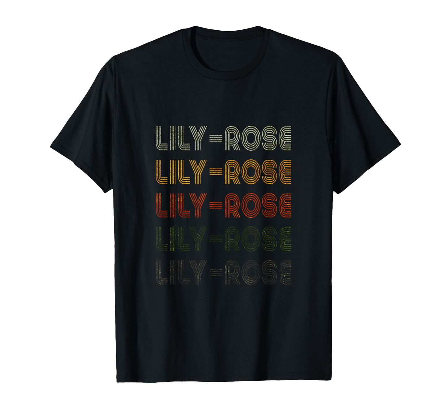Love Heart Lily-Rose Tee Grunge Vintage Black Lily-Rose T-Shirt