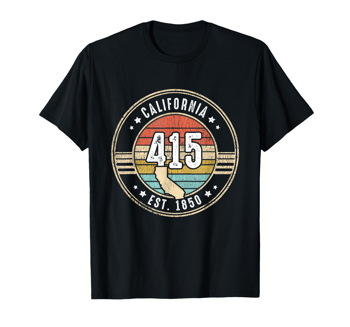 California Area Code 415 Home State Pride Souvenir T-Shirt