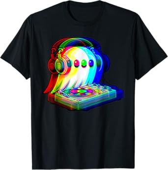 house music ghost Halloween Techno Rave Halloween Party T-Shirt