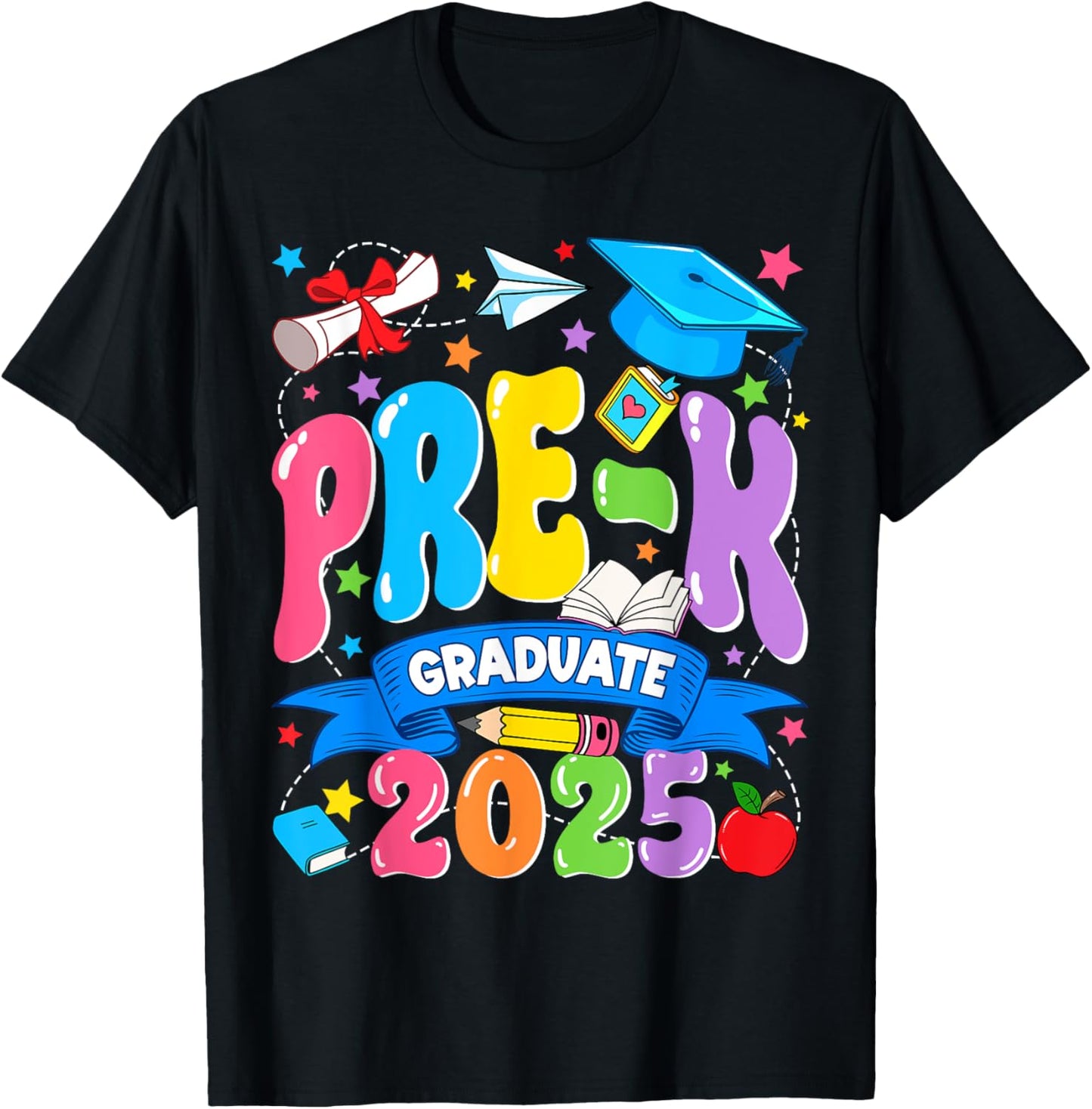 Pre-k 2025 Graduate Last Day Of School Boy Girl Kid T-shirt by TeeBrew