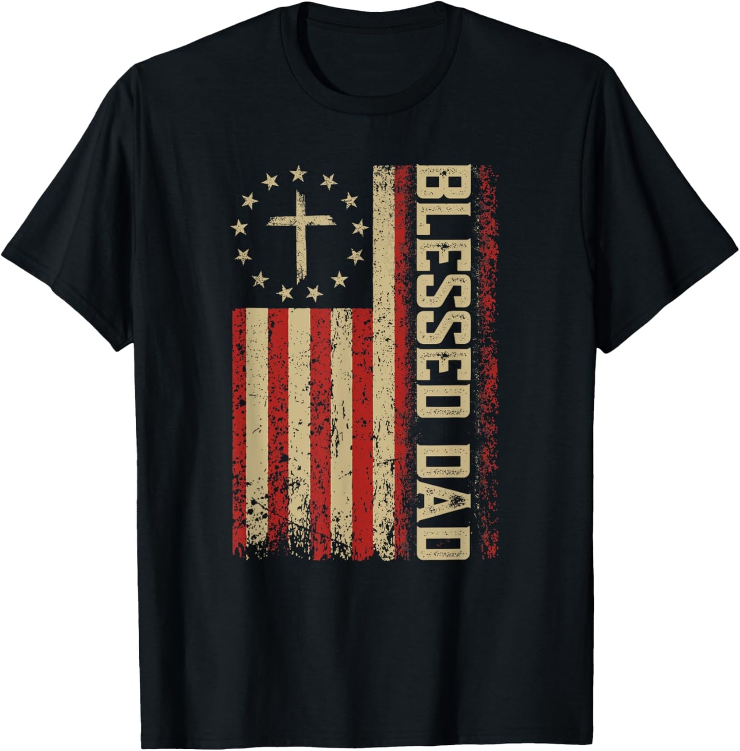 Christian Shirts For Men Fathers Day Tshirts For Blessed Dad T-Shirt