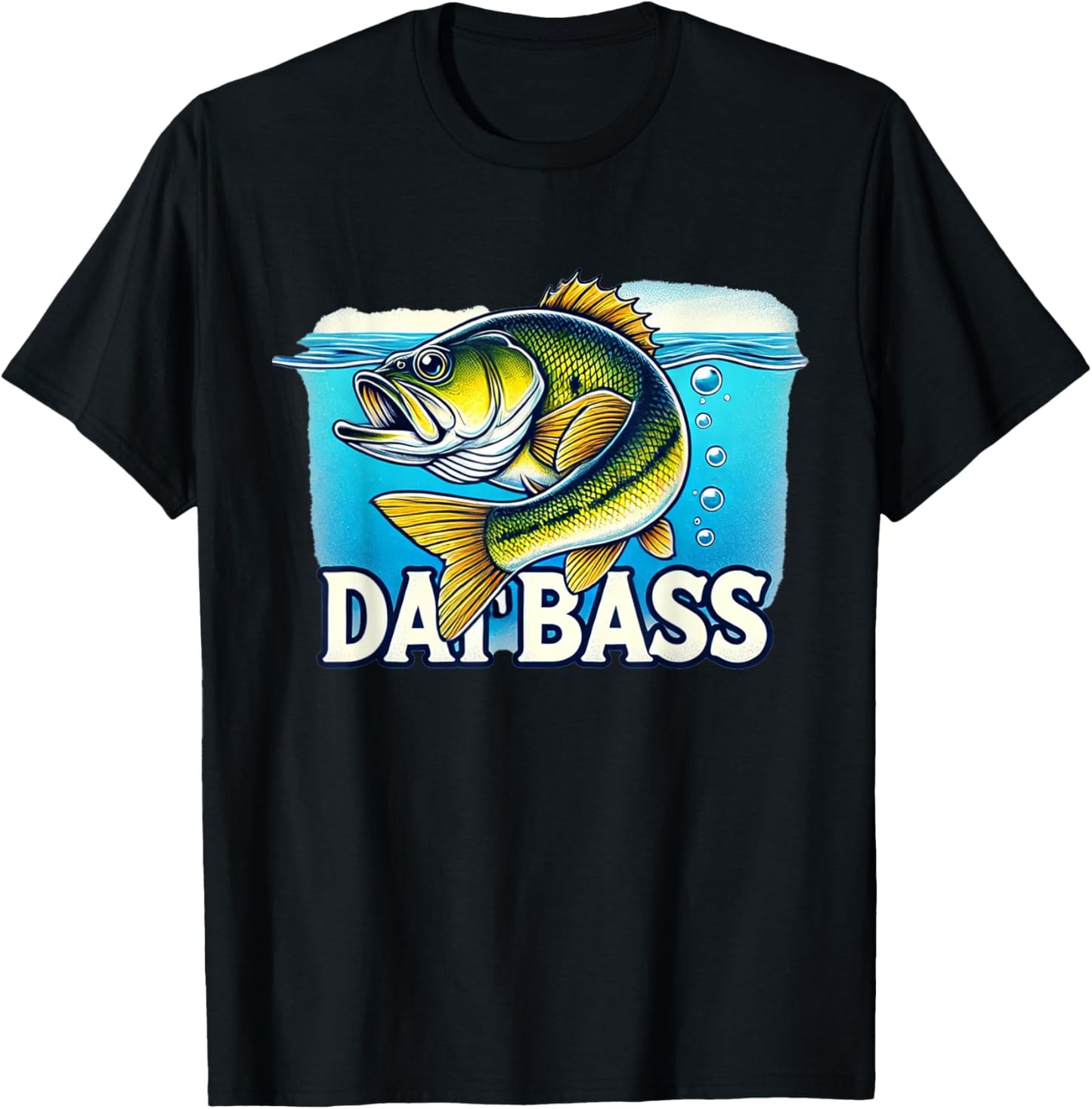 Funny Bass Fish T-Shirt for Fishermen - Da Bass