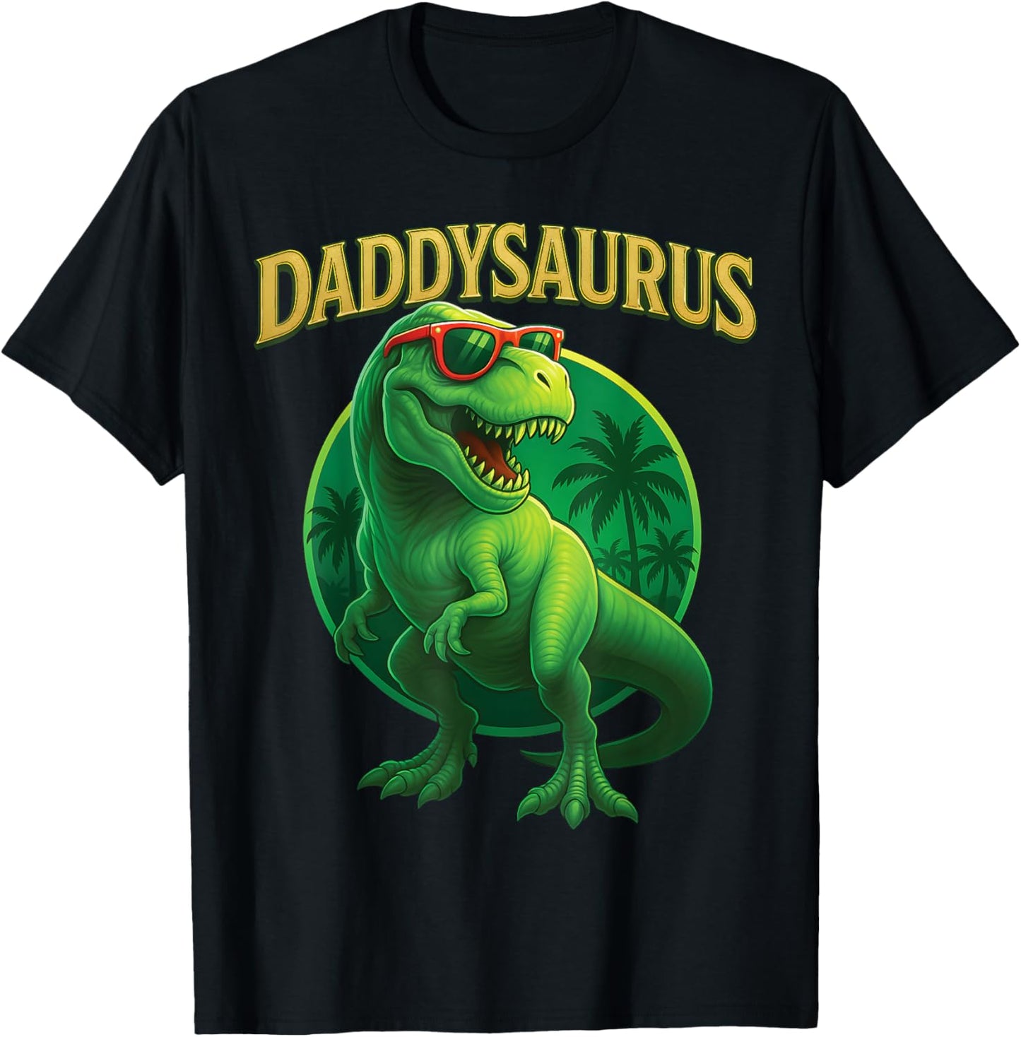 Cute Daddysaurus T-Rex Dad Dinosaur Daddy Saurus Fathers Day T-Shirt