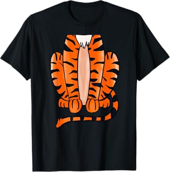 Tiger Halloween Costume T-Shirt - Cute Pretend Tiger Outfit T-Shirt