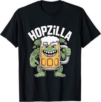 Hopzilla Beer Monster Hops IPA Brewery Bar Oktoberfest T-Shirt