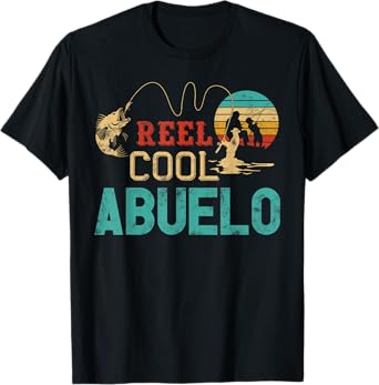 Reel Cool Abuelo vintage funny fishing rod gifts for Abuelo T-Shirt