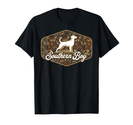 Local Boy Hunting Dog Retro Southern Country Pride Vintage T-Shirt