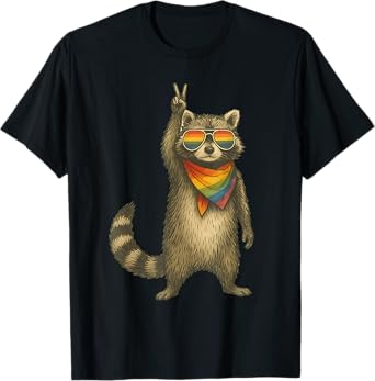 Racoon LGBT Pride Month LGBTQ Gay Lesbian T-Shirt