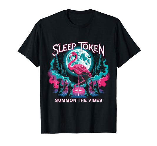 Flamingo Ritual Sleep Token Aesthetic Moon Vibe T-Shirt