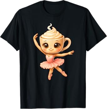 Kawaii Chibi Ballerina Cappuccina Funny Italian Brainrot T-Shirt