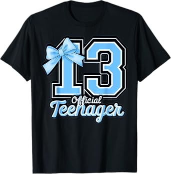 13 Year Old Coquette Bow Official Teenager 13th Birthday T-Shirt