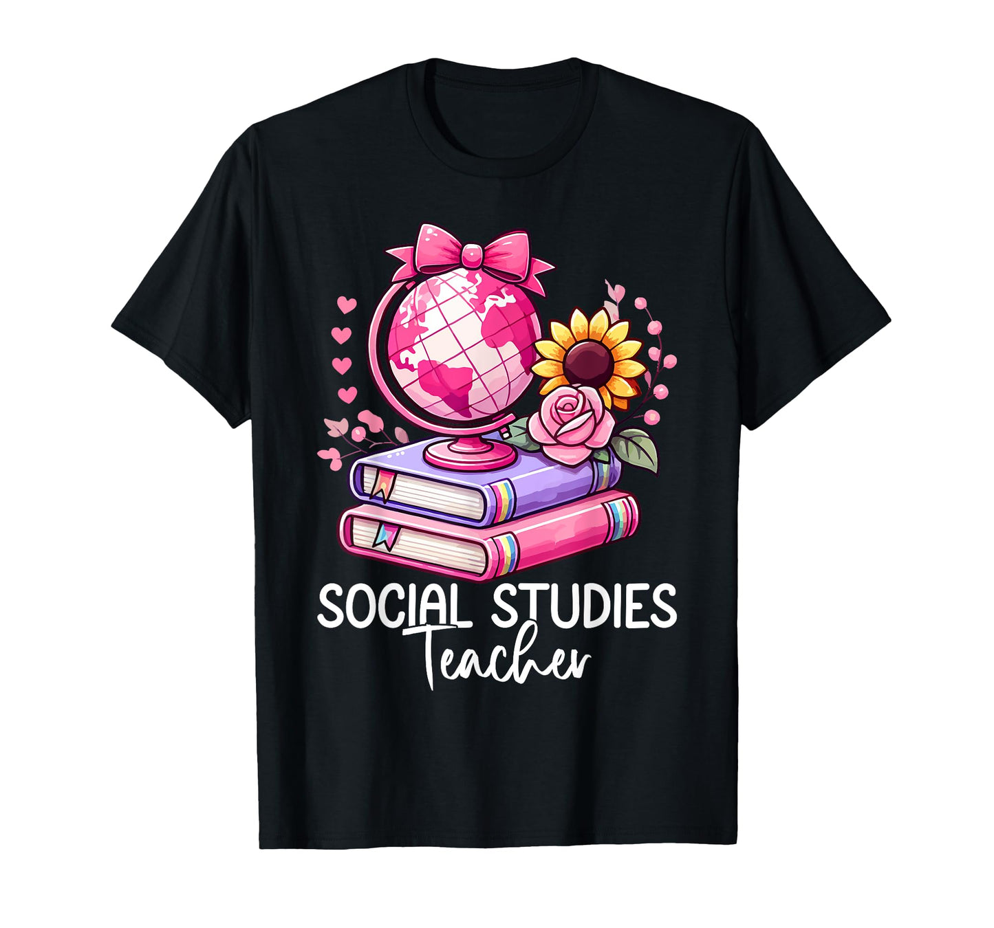 Social Studies History Teacher Earth Globe Back To School T-Shirt