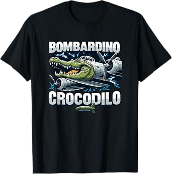 Italian Brainrot Bombardino Crocodilo, Funny Brain Rot Meme T-Shirt