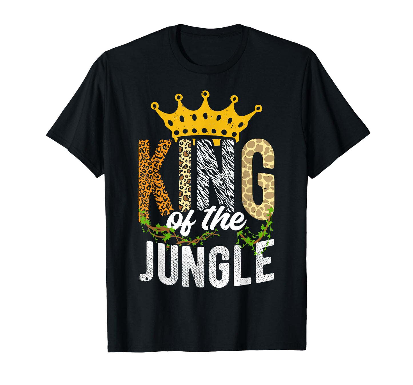 King Of The Jungle King Jungle Crown Wildlife Dschungel T-Shirt